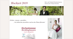 Desktop Screenshot of hochzeitsmessen.com