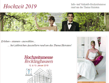 Tablet Screenshot of hochzeitsmessen.com